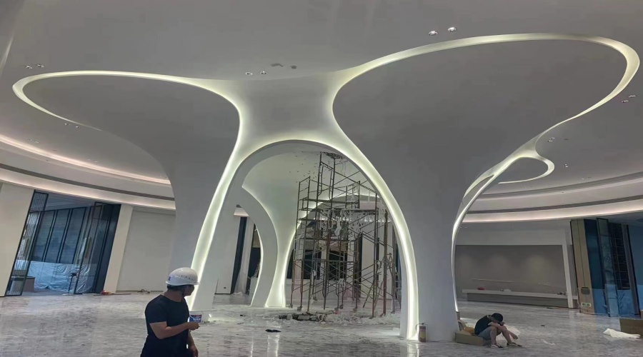 GRG柱子造型
